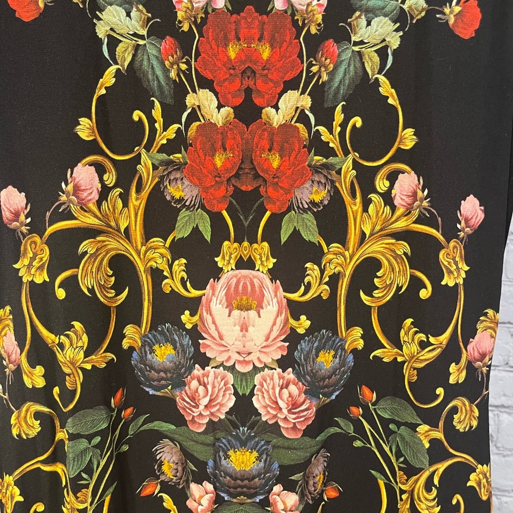 Alice + Olivia Delora Floral-Print Jersey Midi Dress - Picture 6 of 10